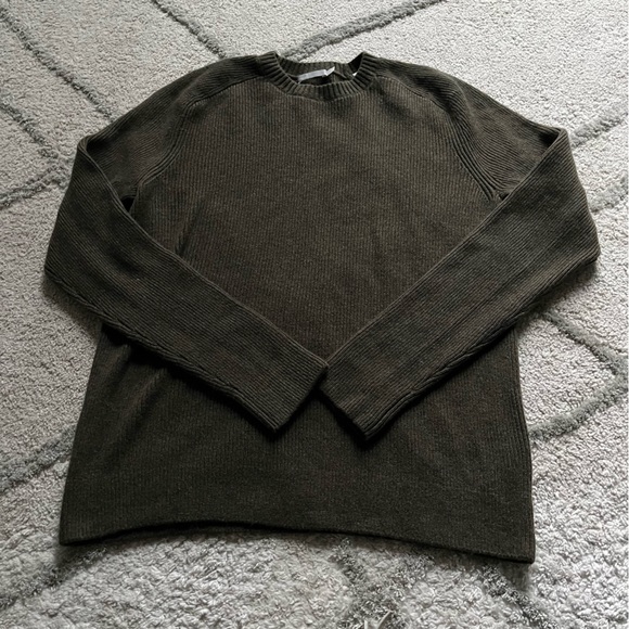 Vince Other - Vince sweater wool cashmere Crewneck olive green medium